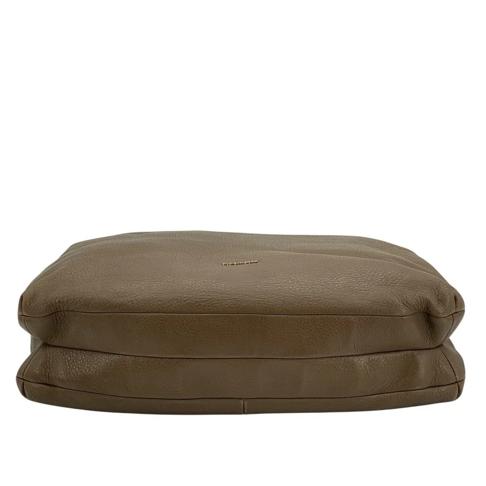 Coach Madison Hobo Shoulder Bag Taupe Pebbled Leather Double Compartment 27858‎ - Picture 10 of 16